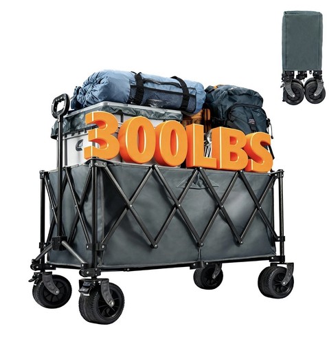 300l folding trolley wheels - folding, on