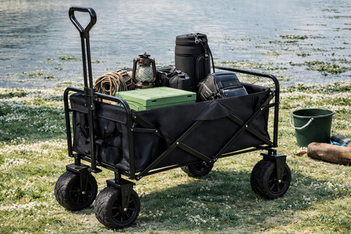 Folding camping garden trolley - camping,