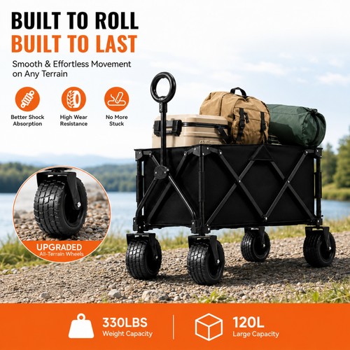 Heavy duty collapsible wagon - heavy,