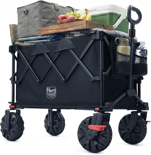 Folding camping trolley cart - camping,